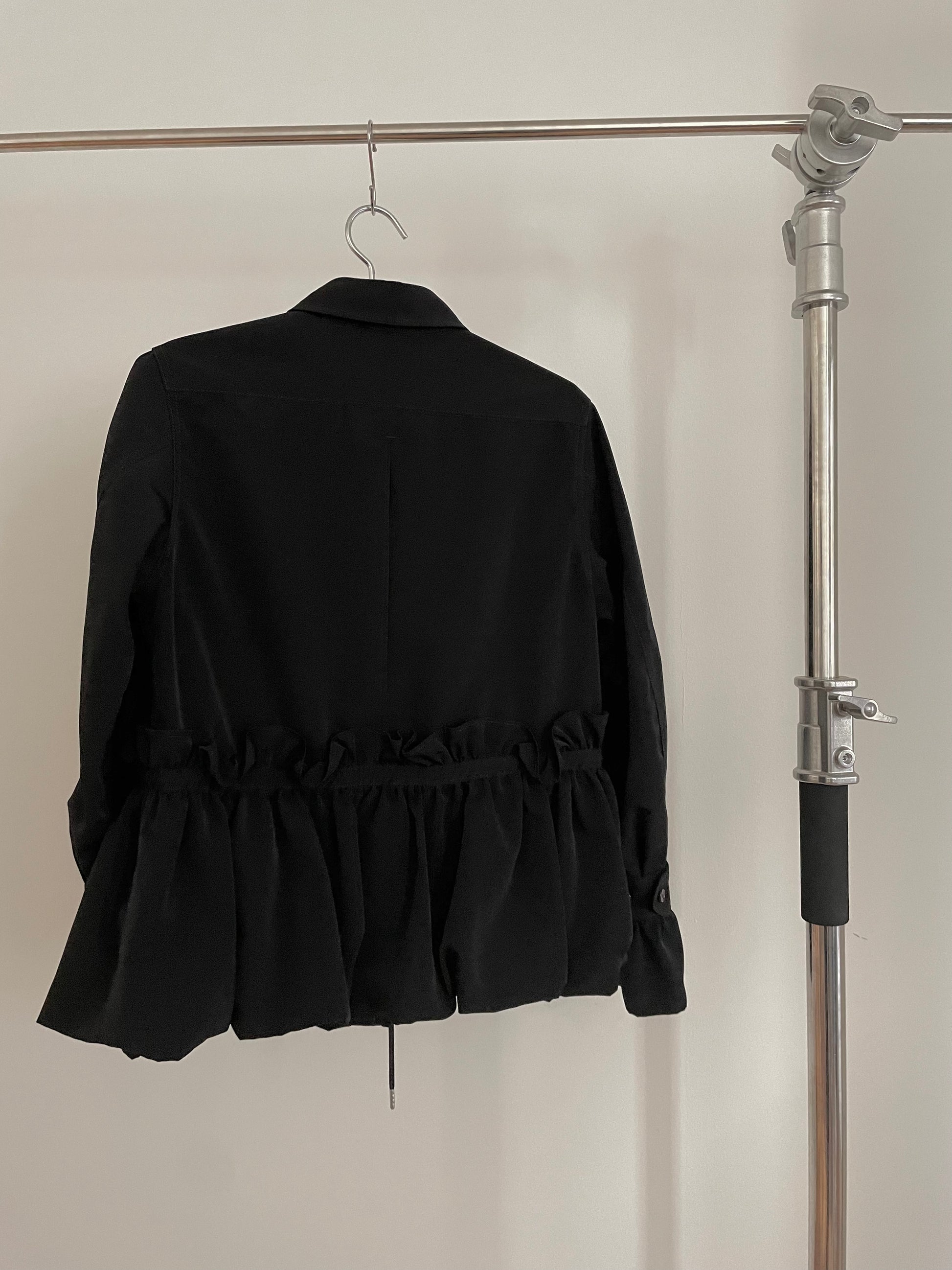 Vintage womens Noir Kei Ninomiya black shirt jacket