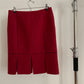 Vintage womens Prada fall/winter 1998 red top and skirt set